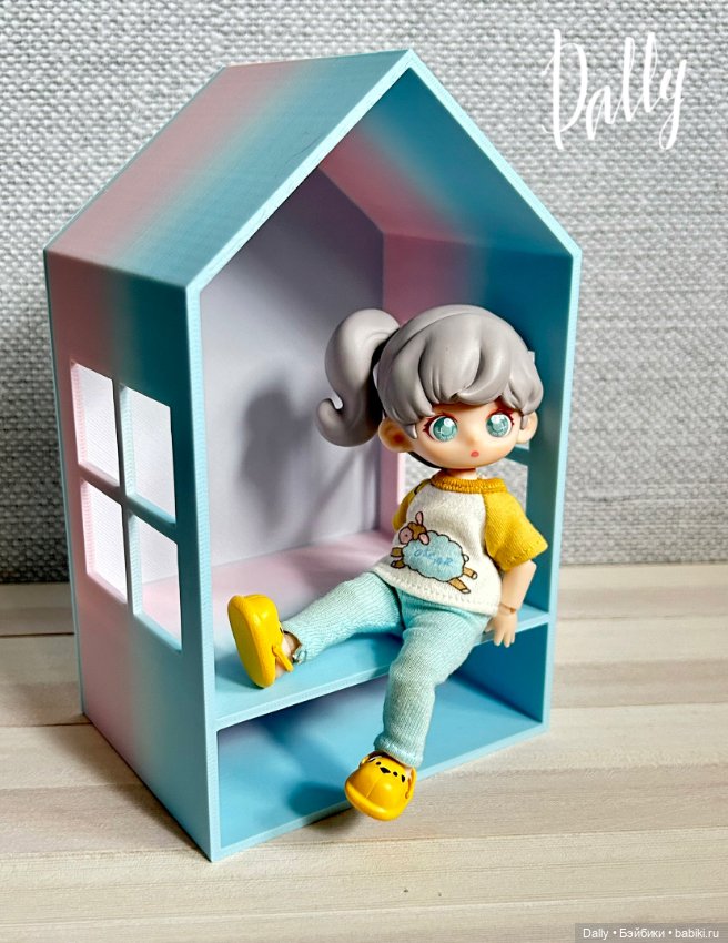 Домик средний «на стену». 3д-печать