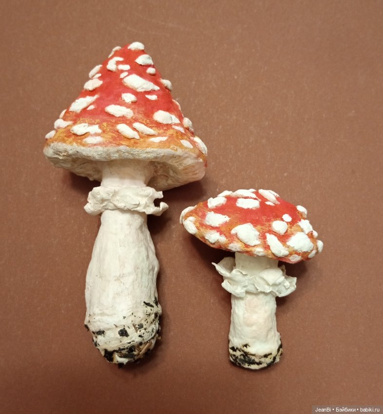Мухоморчики из ваты — Авторские куклы (фото 4)