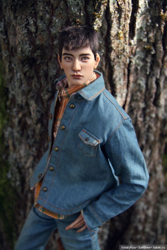 Джинсовая рубашка 1/4 — Одежда для BJD (фото 2)