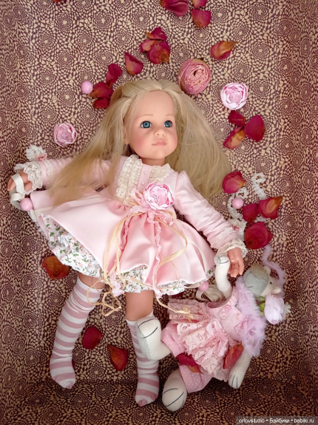 Платье 🍭💗🍥 "Розовая пудра" для Готц/Zwergnase