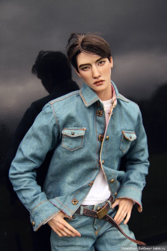 Джинсовая рубашка 1/4 — Одежда для BJD (фото 3)