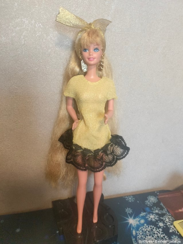 Барби (1993 Barbie Hollywood hair blonde) (фото 4)