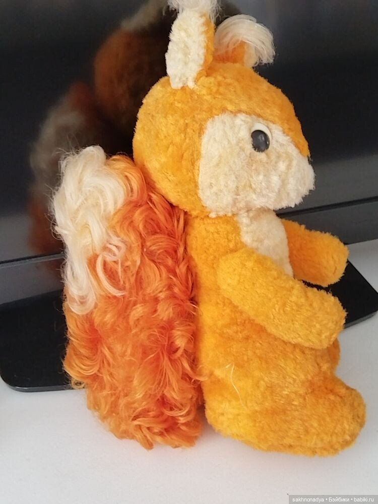 Плюшевая белка — Винтажные куклы и игрушки детства (фото 6)