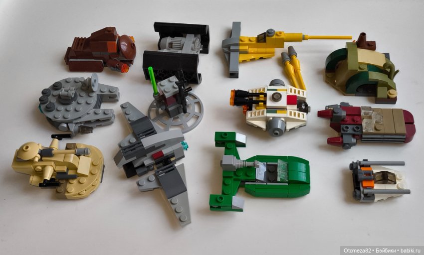 Лот мини моделей Star Wars из журналов Lego