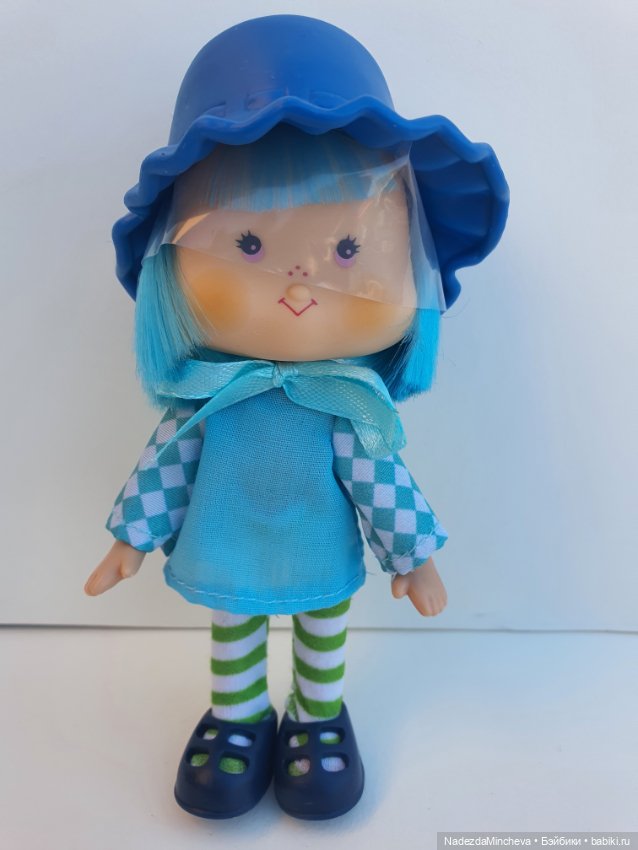 Редкая Черничка в голубом (Blueberry Muffin / Blue Hat Look) Strawberry Shortcake 1980 реплика (фото 2)