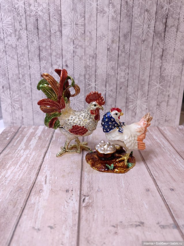 Коллекционные шкатулки с эмалью. Цена за пару (фото 8)