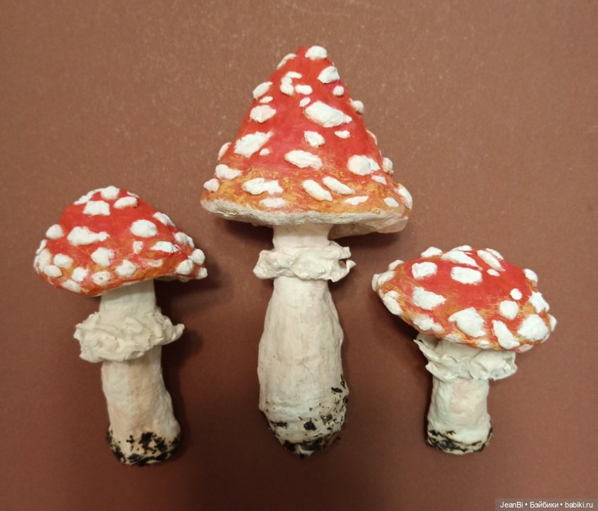 Мухоморчики из ваты — Авторские куклы (фото 5)