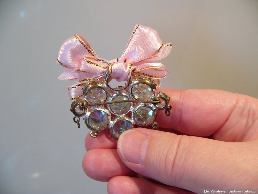 Красивая винтажная брошь из СССР для кукольных нарядов.Чехия (фото 6)
