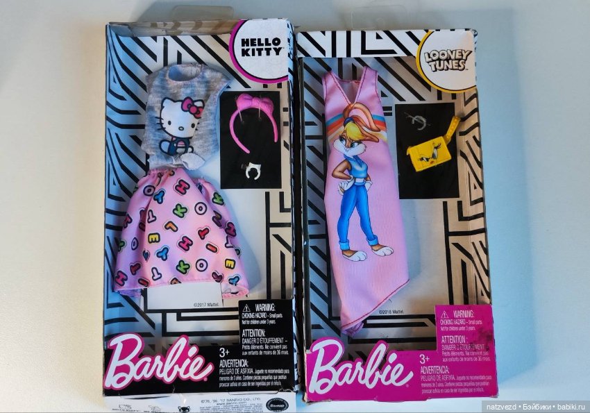 Фирменные наборы одежды с аксессуарами Barbie (Барби): Hello Kitty и Looney Tunes
