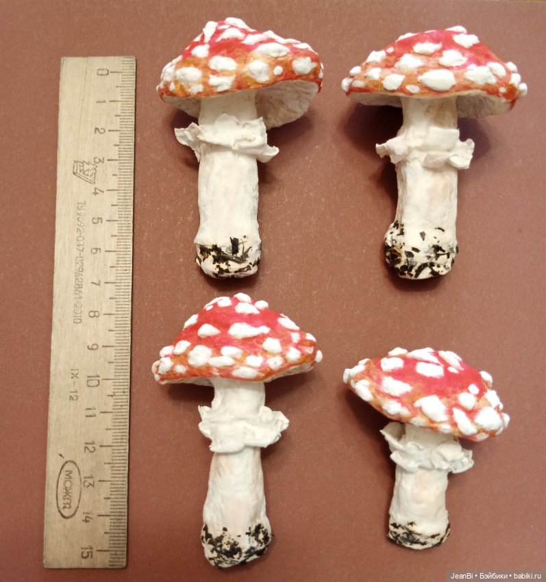 Мухоморчики из ваты — Авторские куклы (фото 8)