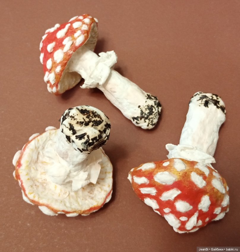 Мухоморчики из ваты — Авторские куклы (фото 3)