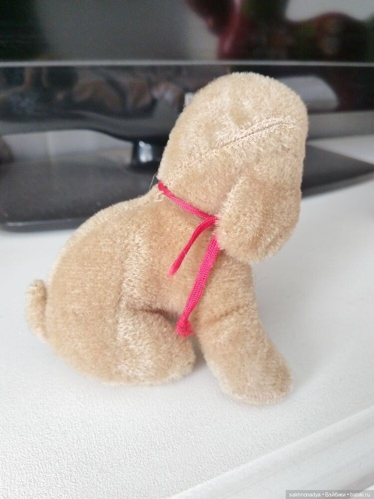 Плюшевый щенок ГДР винтаж (фото 3)