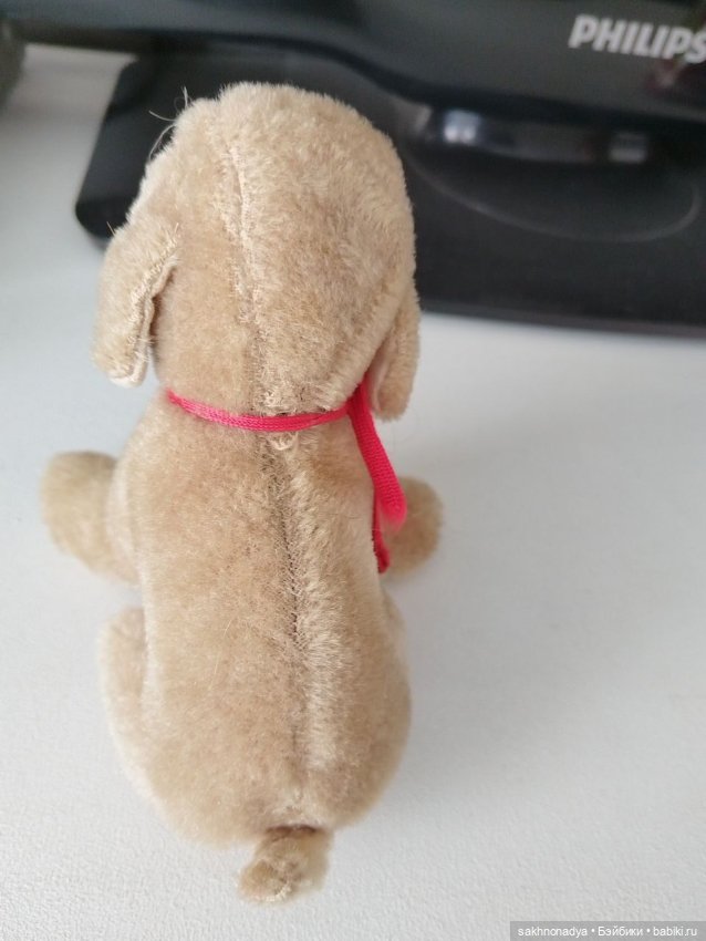 Плюшевый щенок ГДР винтаж (фото 7)