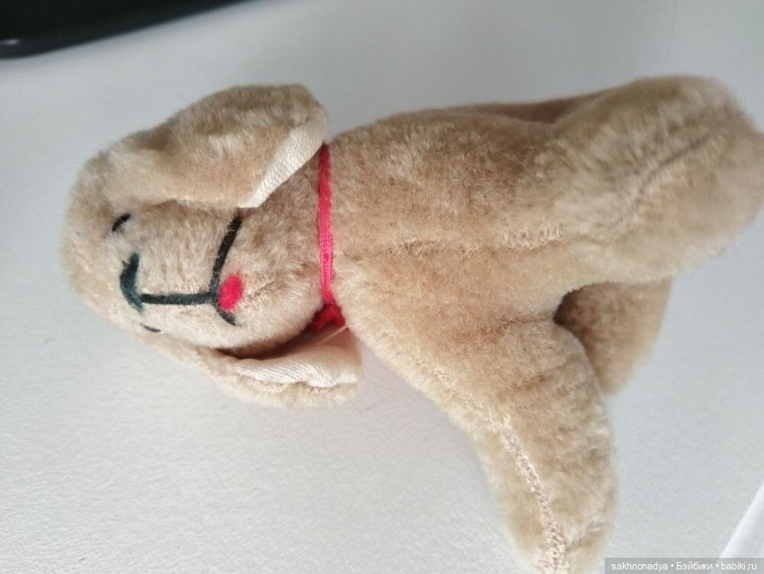 Плюшевый щенок ГДР винтаж (фото 4)