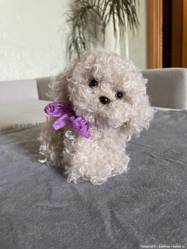 Собачка болонка — Авторские игрушки