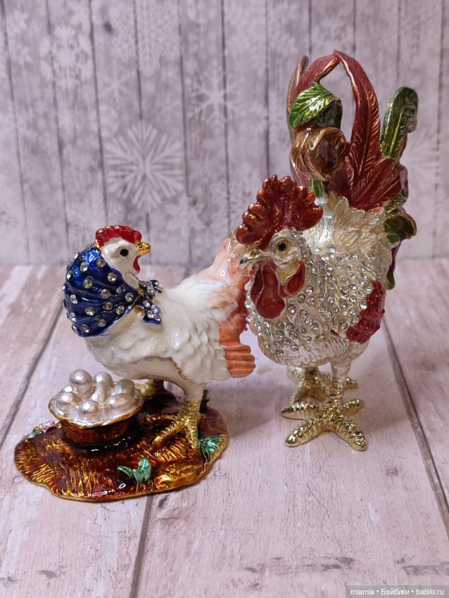 Коллекционные шкатулки с эмалью. Цена за пару (фото 3)