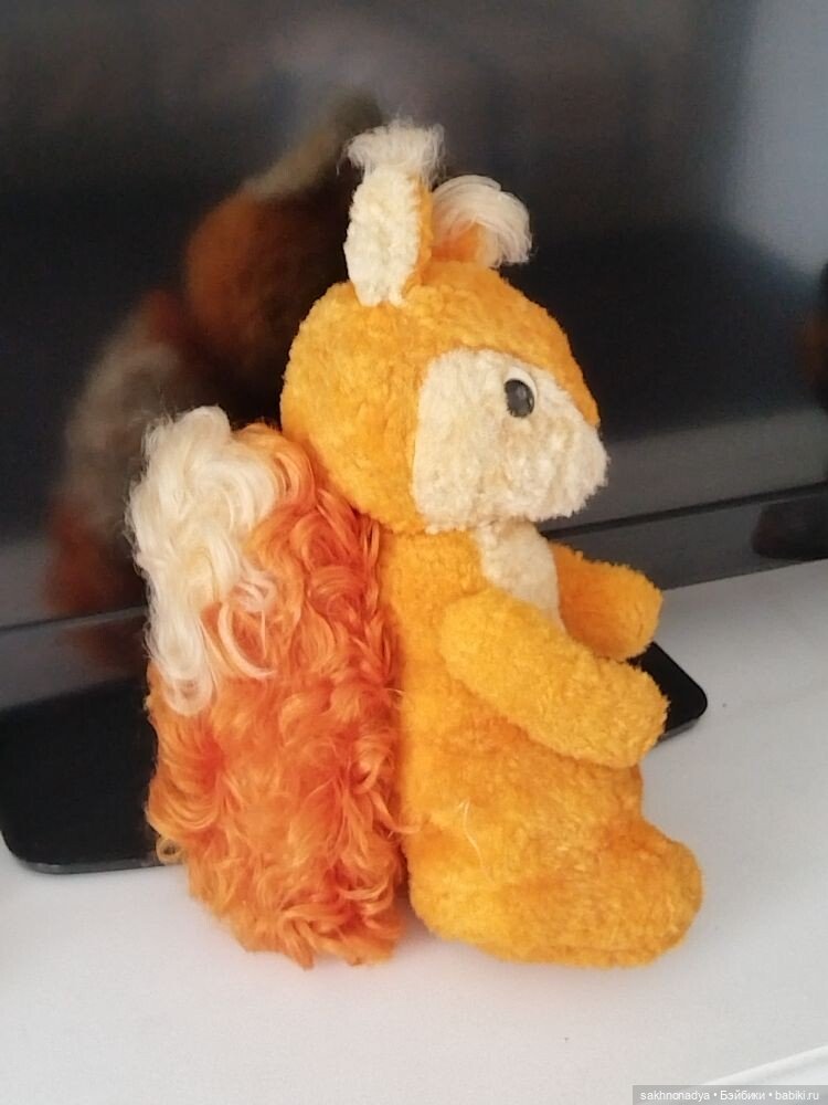 Плюшевая белка — Винтажные куклы и игрушки детства (фото 4)