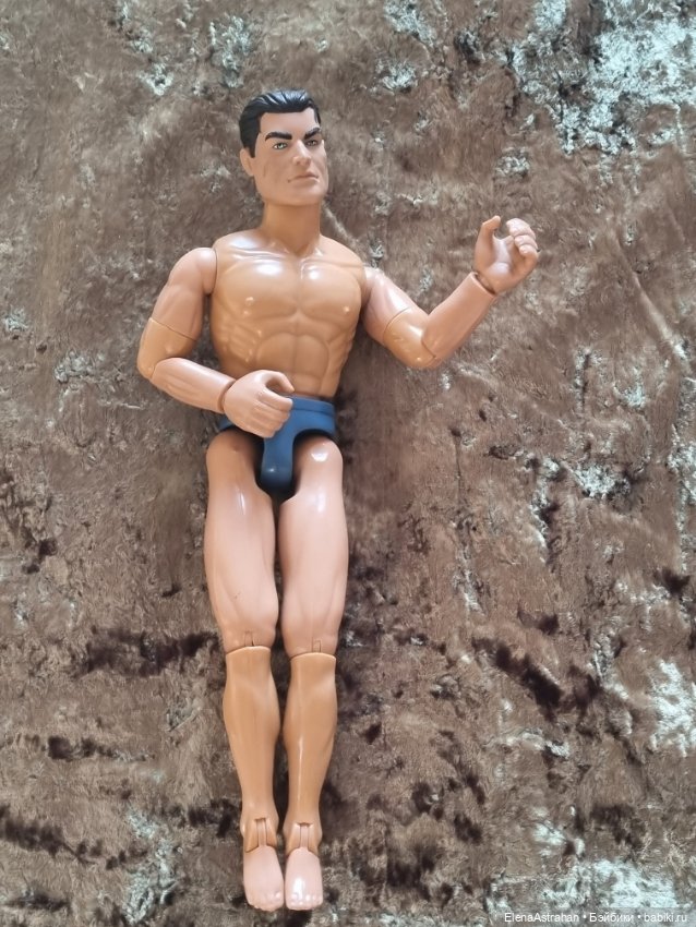 Кукла action man Hasbro Хасбро 1993 г Шарнирная Кукла Barbie Барби GHN04 fashionistas радужные воло (фото 4)