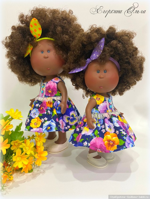 Фланелевое платье для малышки Миечки (23 см) (фото 3)