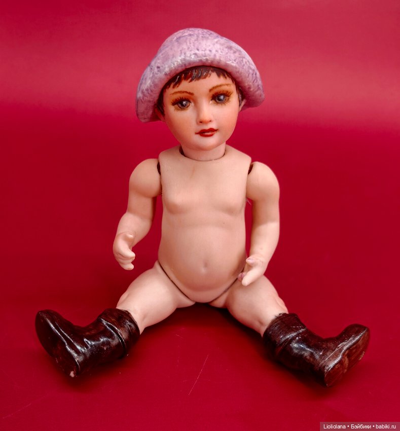 Маленькая фарфоровая кукла по молду Paul Jackson. США (фото 7)