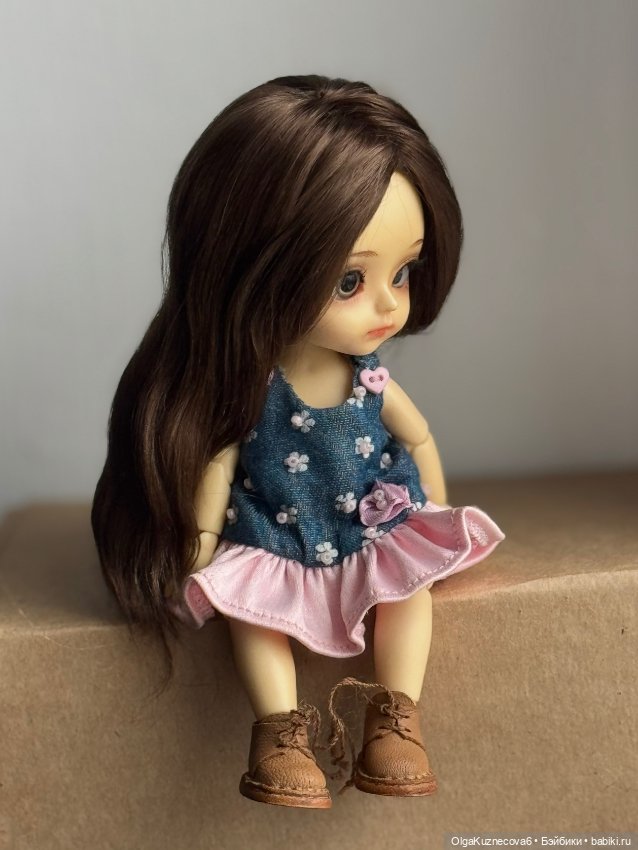 Парик для куклы с обхватом головы 14,5 см (фото 4)