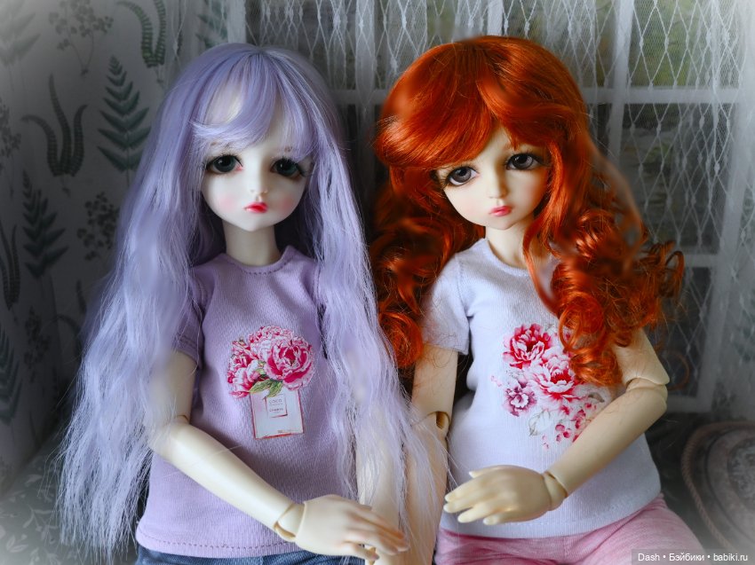 Сиреневый волнистый парик размер 6-7 (фото 2)