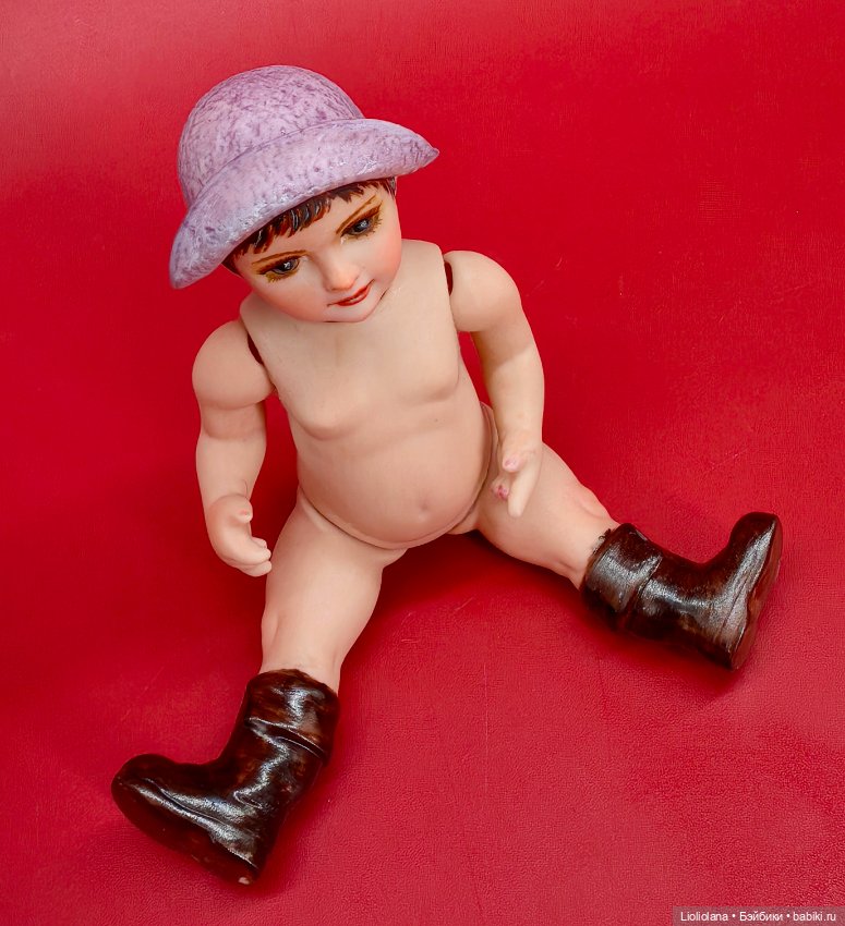 Маленькая фарфоровая кукла по молду Paul Jackson. США (фото 8)