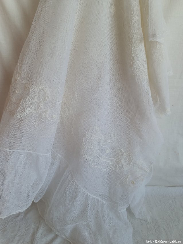 Сетка хб с вышивкой — Другое для антикварных кукол