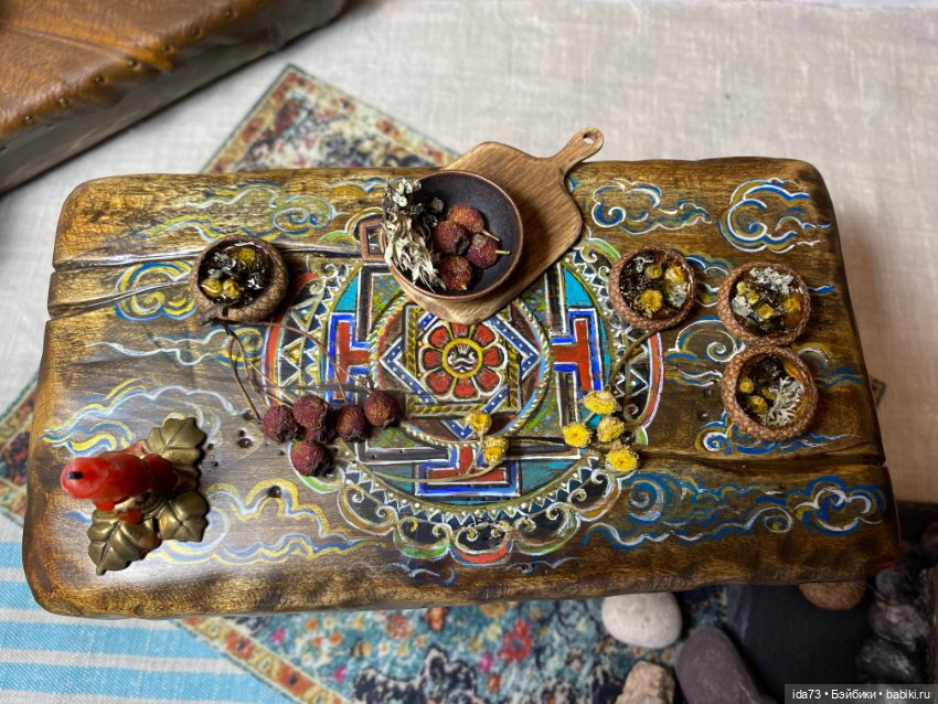 Мебель в бурятском стиле - ручная роспись (фото 6)