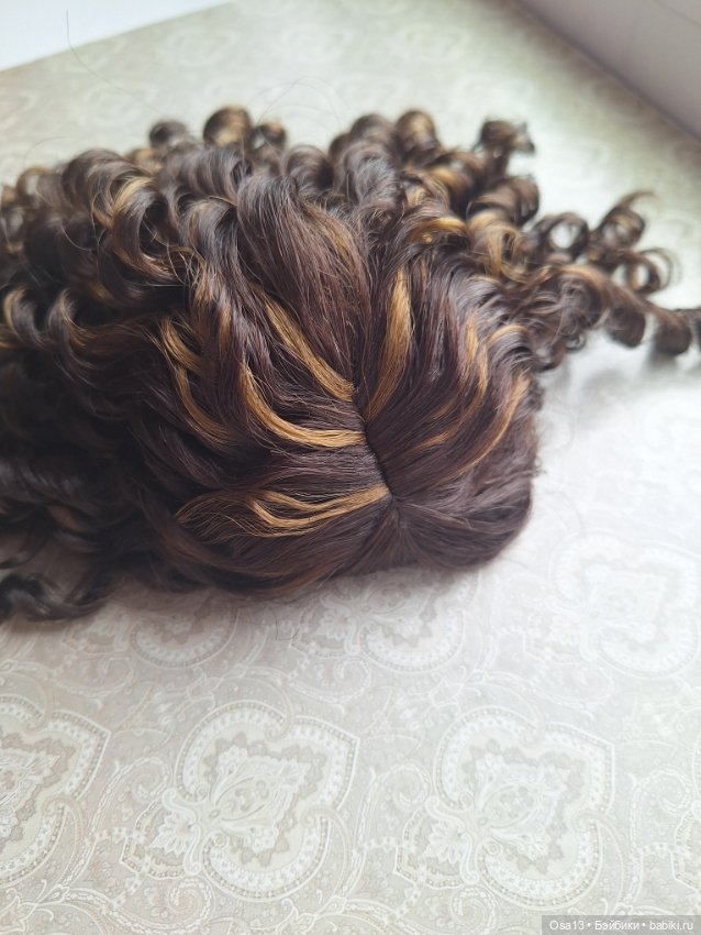 Парик Полли Руби Ред — Парики и волосы (мохер) для кукол (фото 3)