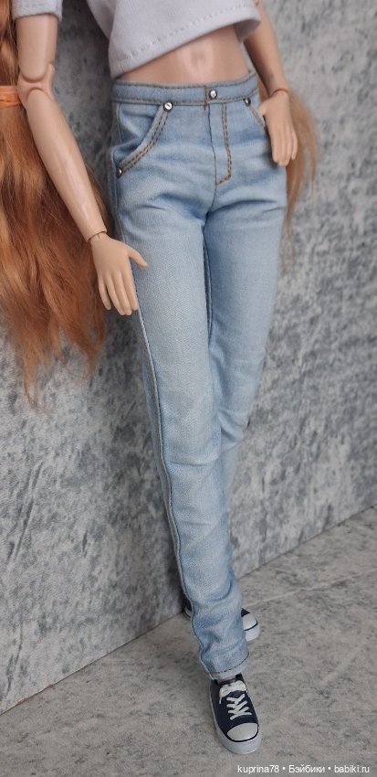 Джинсы на высокую барби — Одежда для кукол (фото 3)
