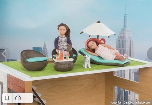 Игровой набор Lori Патио на крыше с мебелью и аксессуарами (фото 5)