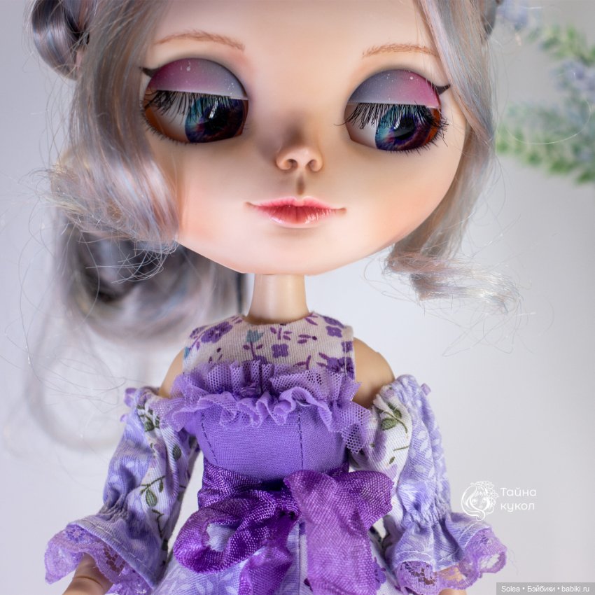 Сиреневое платье Пэчворк — Одежда для кукол (фото 3)