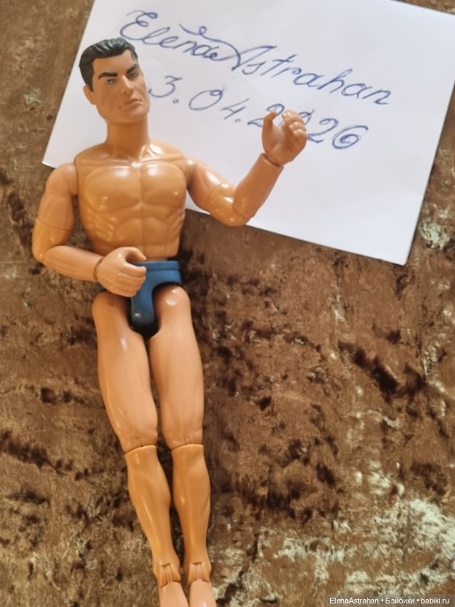 Кукла action man Hasbro Хасбро 1993 г Шарнирная Кукла Barbie Барби GHN04 fashionistas радужные воло (фото 3)