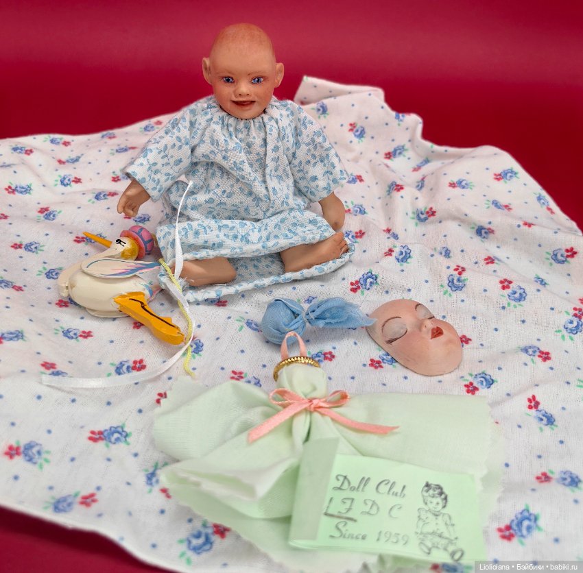 Авторская кукла от Brenda Stewart. США. 1996 год. 13 см