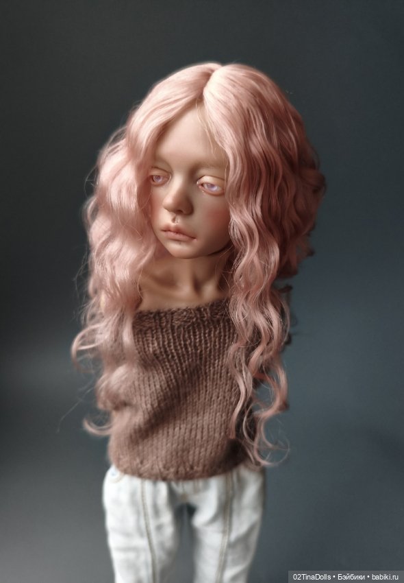 Парик на птичку Лору или кукол с размером головы 11 см