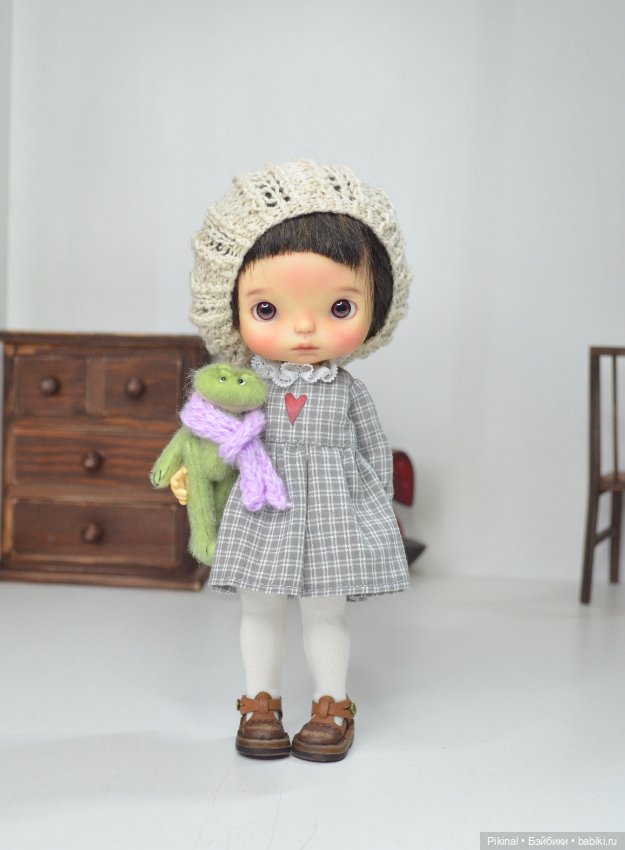 Игрушка для куклы) Лягушка