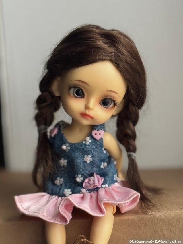 Парик для куклы с обхватом головы 14,5 см (фото 5)