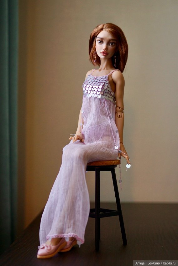 Полупрозрачное платье для кукол Шиткиной Лосевой Луценко (фото 2)