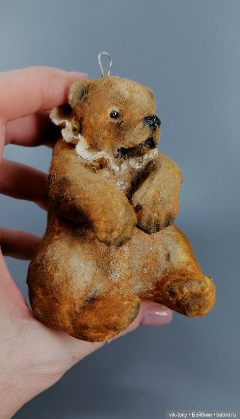 Ватная игрушка "Цирковой мишка" (фото 3)