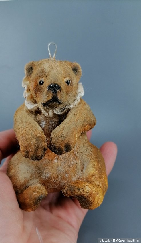 Ватная игрушка "Цирковой мишка"