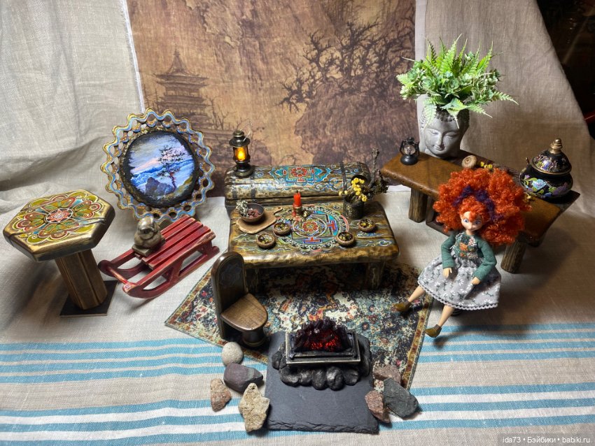 Мебель в бурятском стиле - ручная роспись