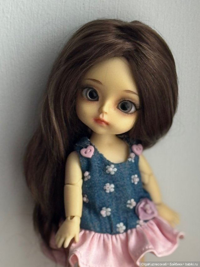 Парик для куклы с обхватом головы 14,5 см