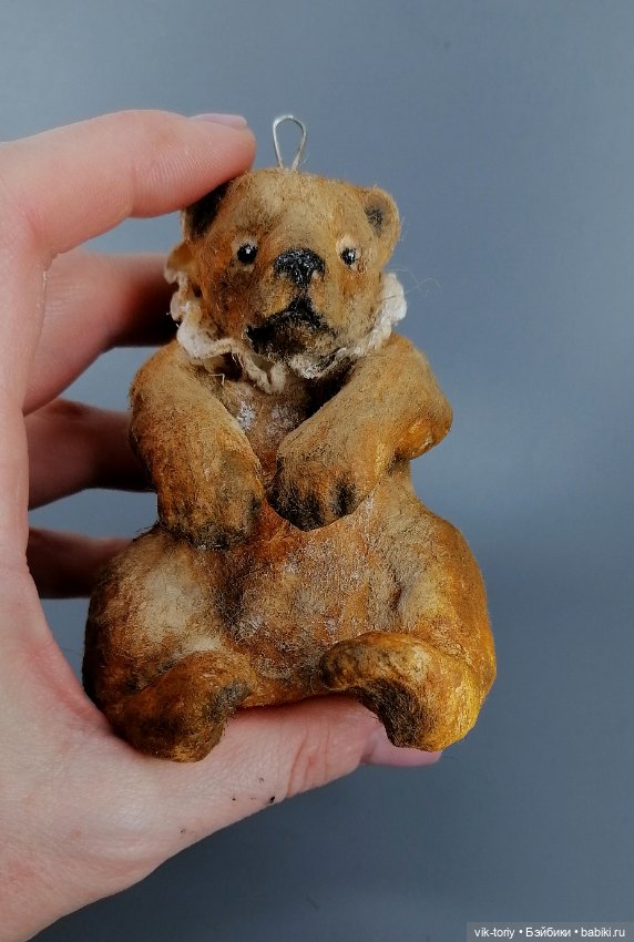 Ватная игрушка "Цирковой мишка" (фото 2)