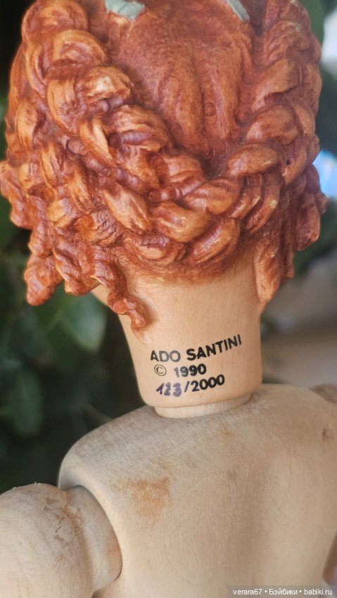 Melissa от Dolfi. Автор Ado Santini. Деревянная шарнирная кукла.Выпуск 1990 года (фото 2)