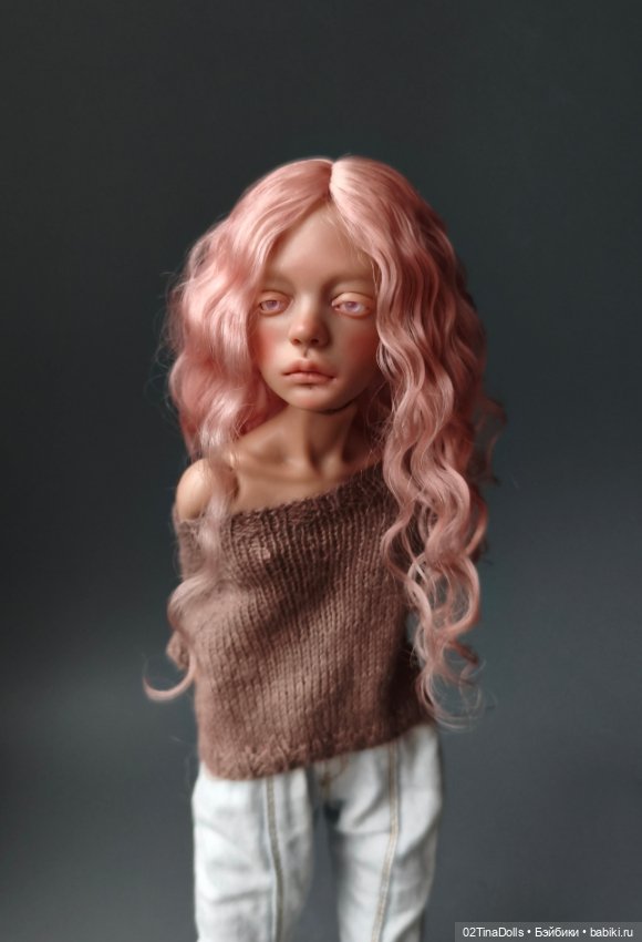 Парик на птичку Лору или кукол с размером головы 11 см (фото 4)