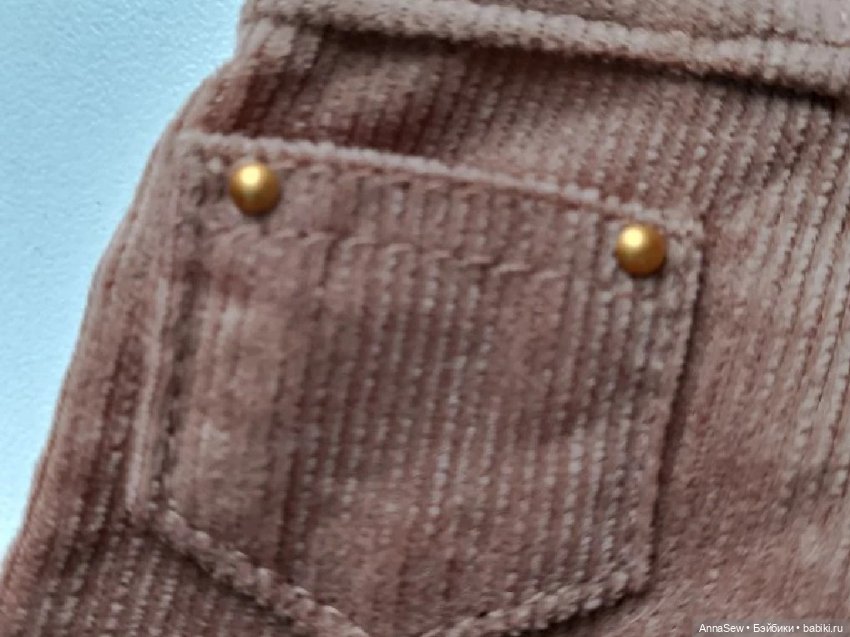 Брюки клёш вельветовые для кукол Паола Рейна 32 см (фото 5)