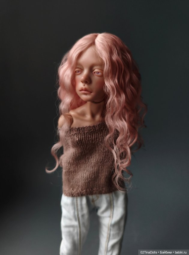 Парик на птичку Лору или кукол с размером головы 11 см (фото 6)