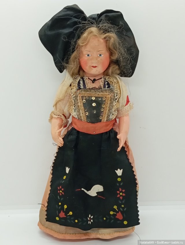 Petitcollin кукла из целлулоида Франция 27 см 50х годов