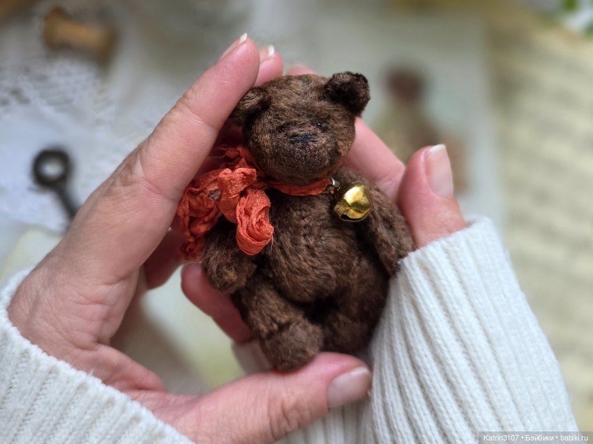 Мишка тедди миниатюра — Авторские игрушки (фото 3)